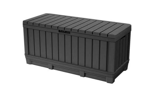 Keter Kentwood Aufbewahrungsbox 350L - 119,6x58,5x55,8cm - anthrazit von Keter