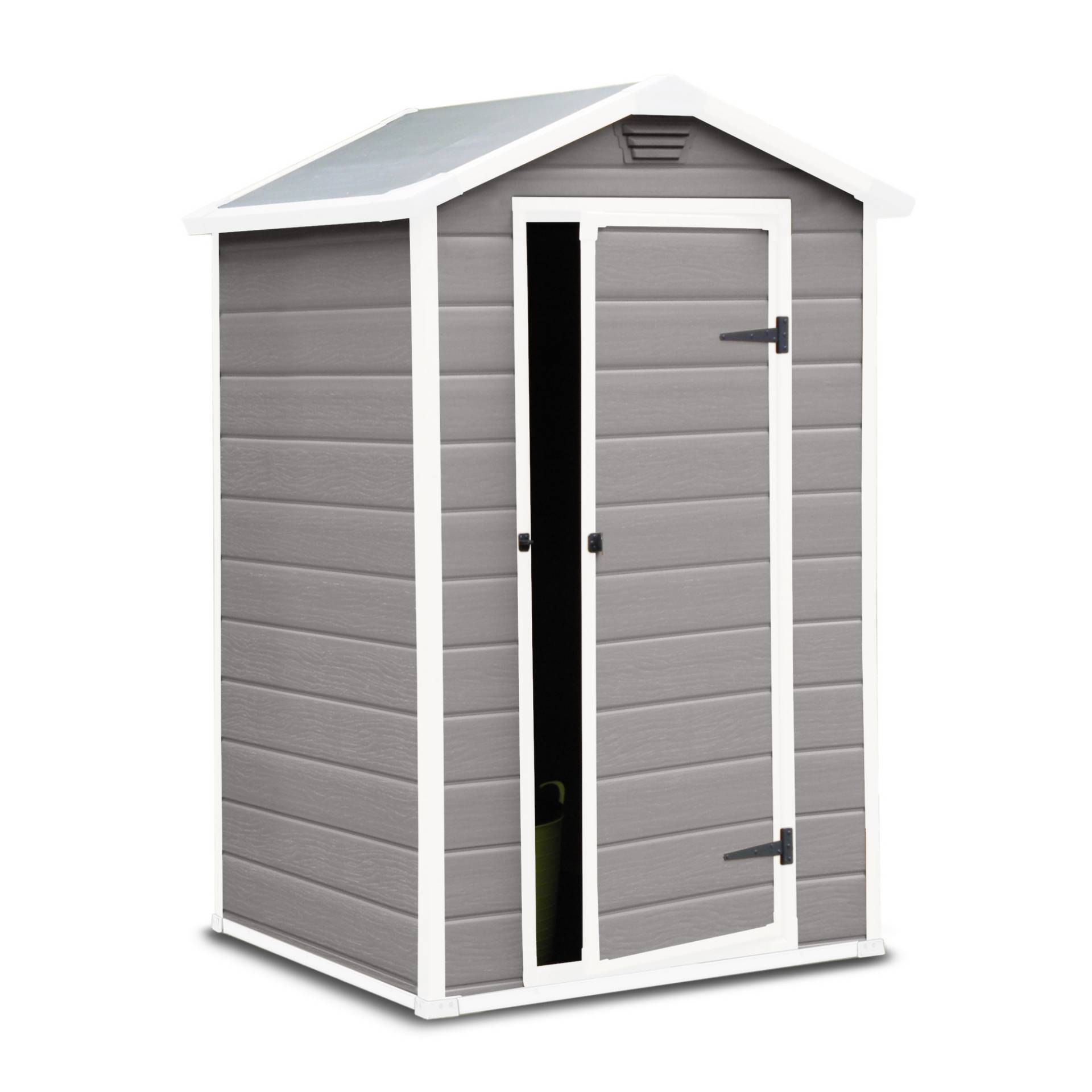 Keter Kunststoff-Gerätehaus 'Manor 4x3' grau/weiß 128 x 94 x 196 cm Keter Kunststoff-Gerätehaus 'Manor 4x3' grau/weiß 128 x 94 x 196 cm von Keter