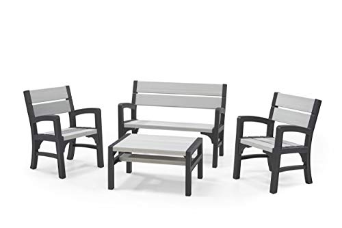 Keter Lounge Set, WLF, graphit/braungrau, 67x62x89,5 cm, 17205049 von Keter