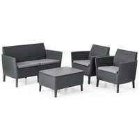 Lounge-Set 2-Sitzer salemo Graphit - Keter von Keter