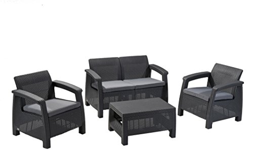 Keter Lounge Set Corfu, grau von Keter