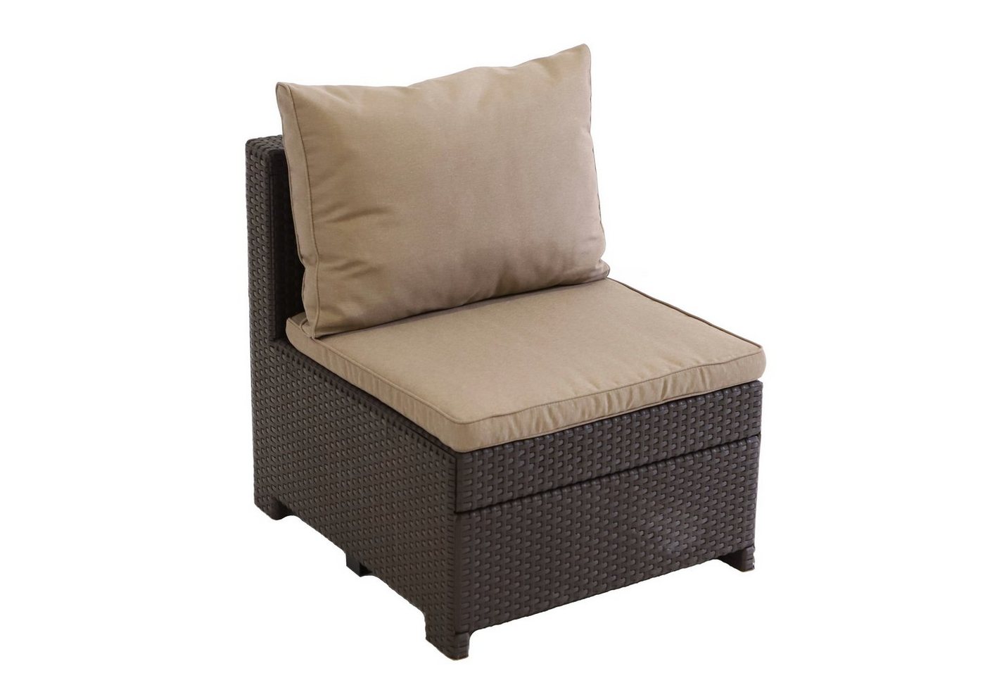 Keter Loungeset Keter Provence Verlängerung Premium Panama braun mit Kissen, Outdoor, Inkl. hochwertiger Madison Sitz und Rückenkissen von Keter