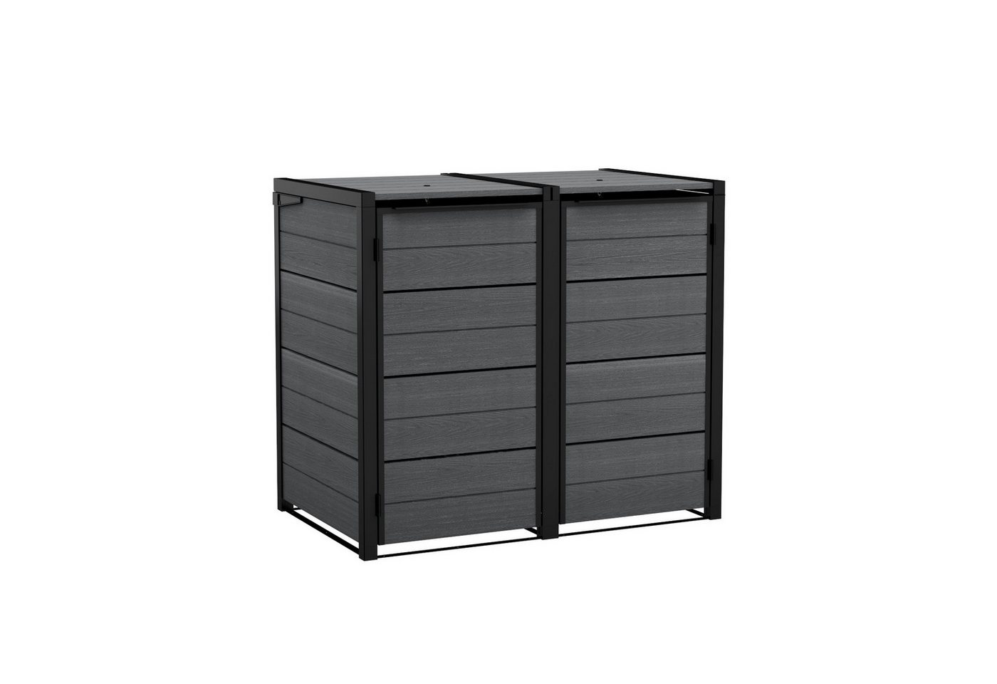 Keter Mülltonnenbox "Hide Away" 240 - 1200 Liter Anthrazit, Holzoptik, nathlos erweiterbar Keter Mülltonnenbox "Hide Away" 240 - 1200 Liter Anthrazit, Holzoptik, nathlos erweiterbar von Keter