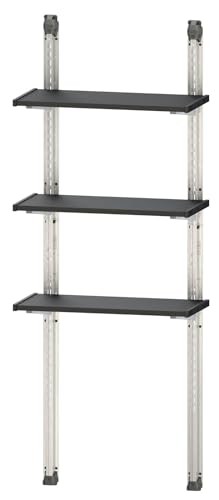 Keter Regalbausatz 100 für 1 Regal mit drei 97 cm langen Böden für alle Keter Gerätehäuser (außer Factor Serie), je Regal bis 30kg belastbar, metallverstärkt, modular und flexibel von Keter