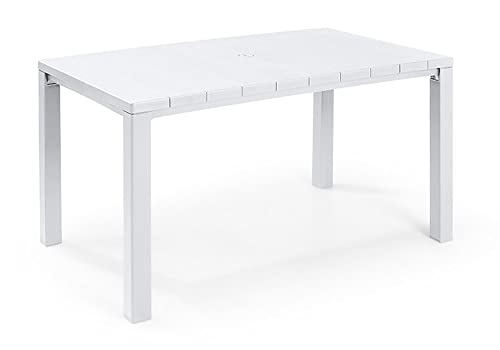 Keter Tavolo da Esterno Julie, 147 x 90 x 74,5 cm, Farbe Bianco von Keter