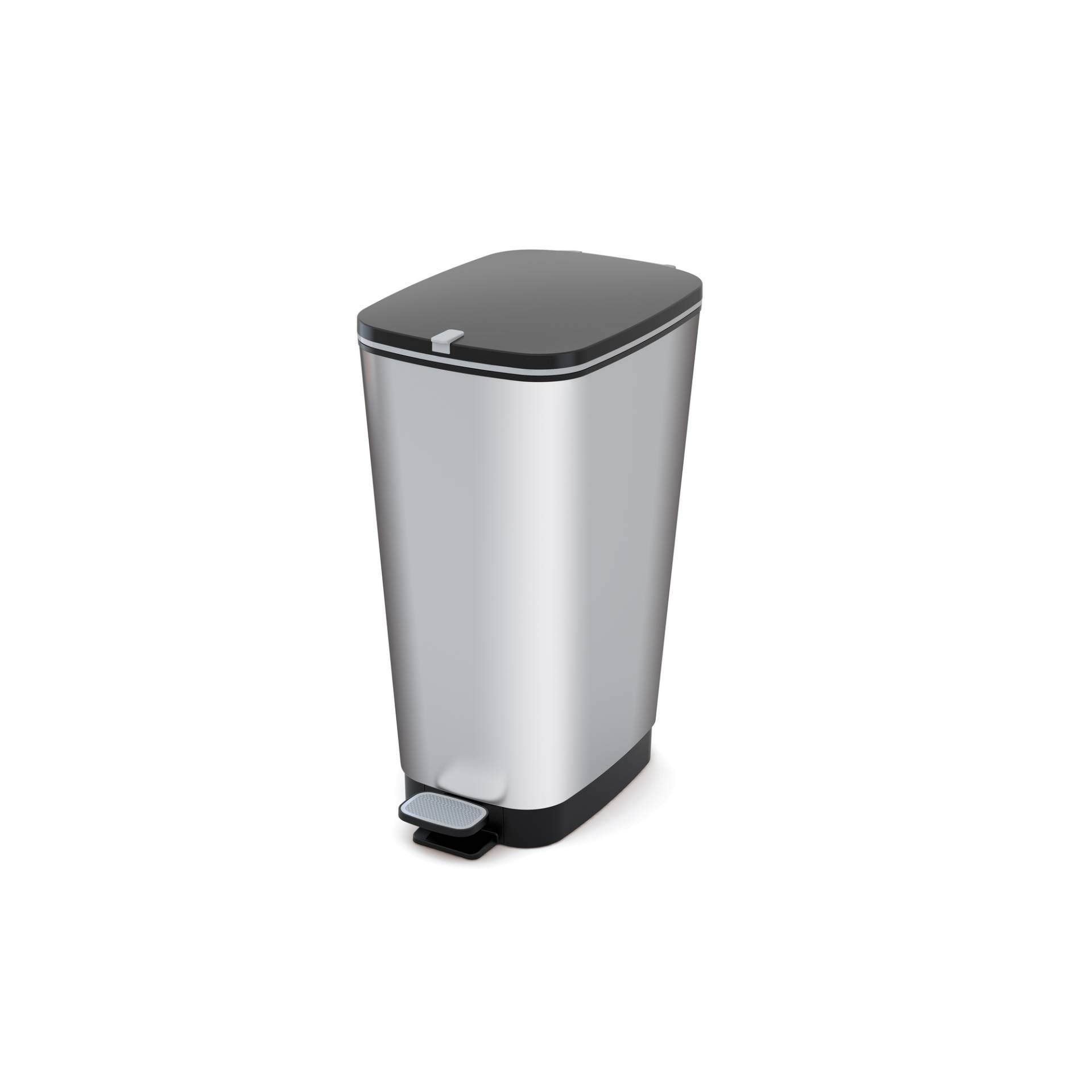 Keter Tret-Abfalleimer 'Chic Bin Style L' Kunststoff silber matt 45 l Keter Tret-Abfalleimer 'Chic Bin Style L' Kunststoff silber matt 45 l von Keter