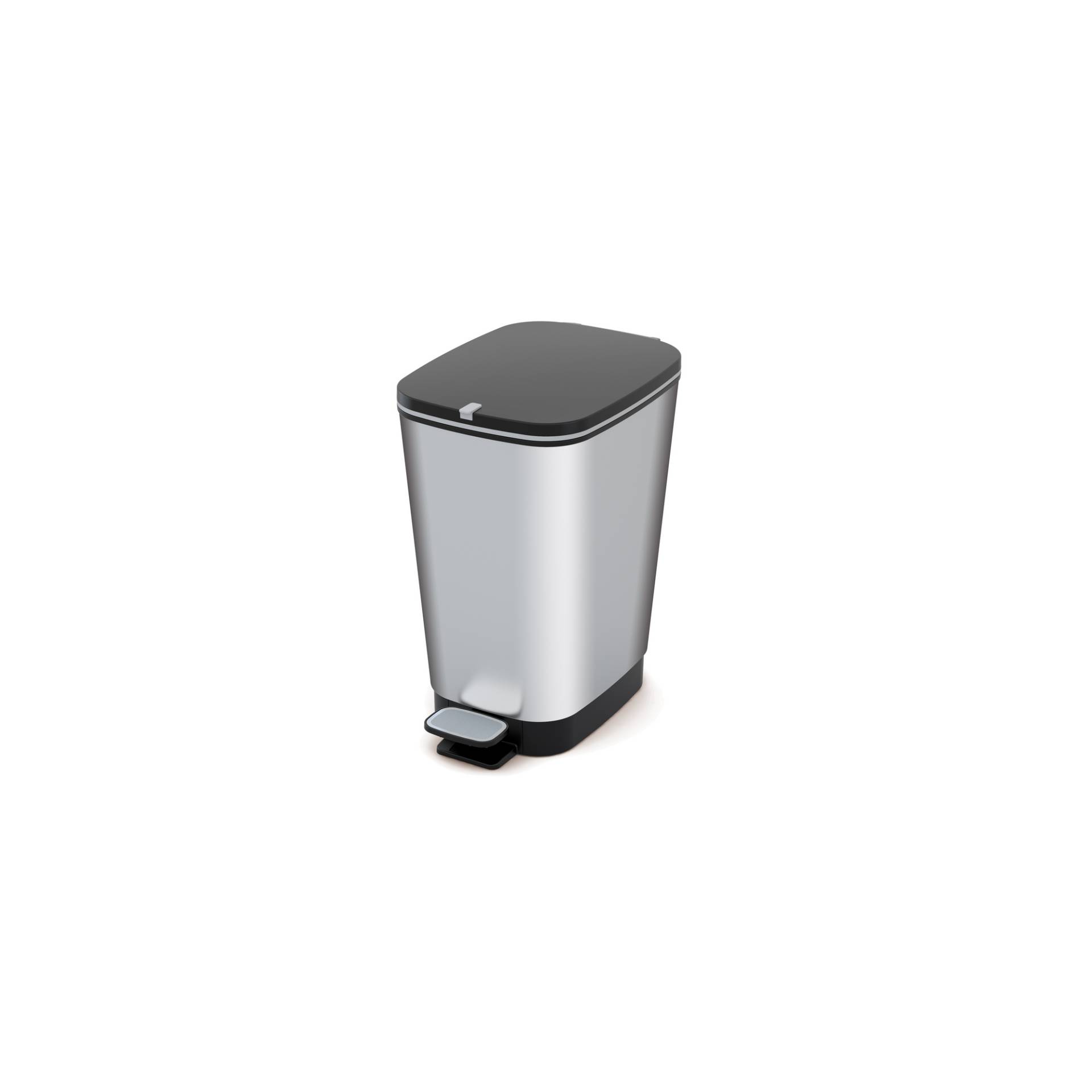 Keter Tret-Abfalleimer 'Chic Bin Style M' Kunststoff silber matt 25 l Keter Tret-Abfalleimer 'Chic Bin Style M' Kunststoff silber matt 25 l von Keter
