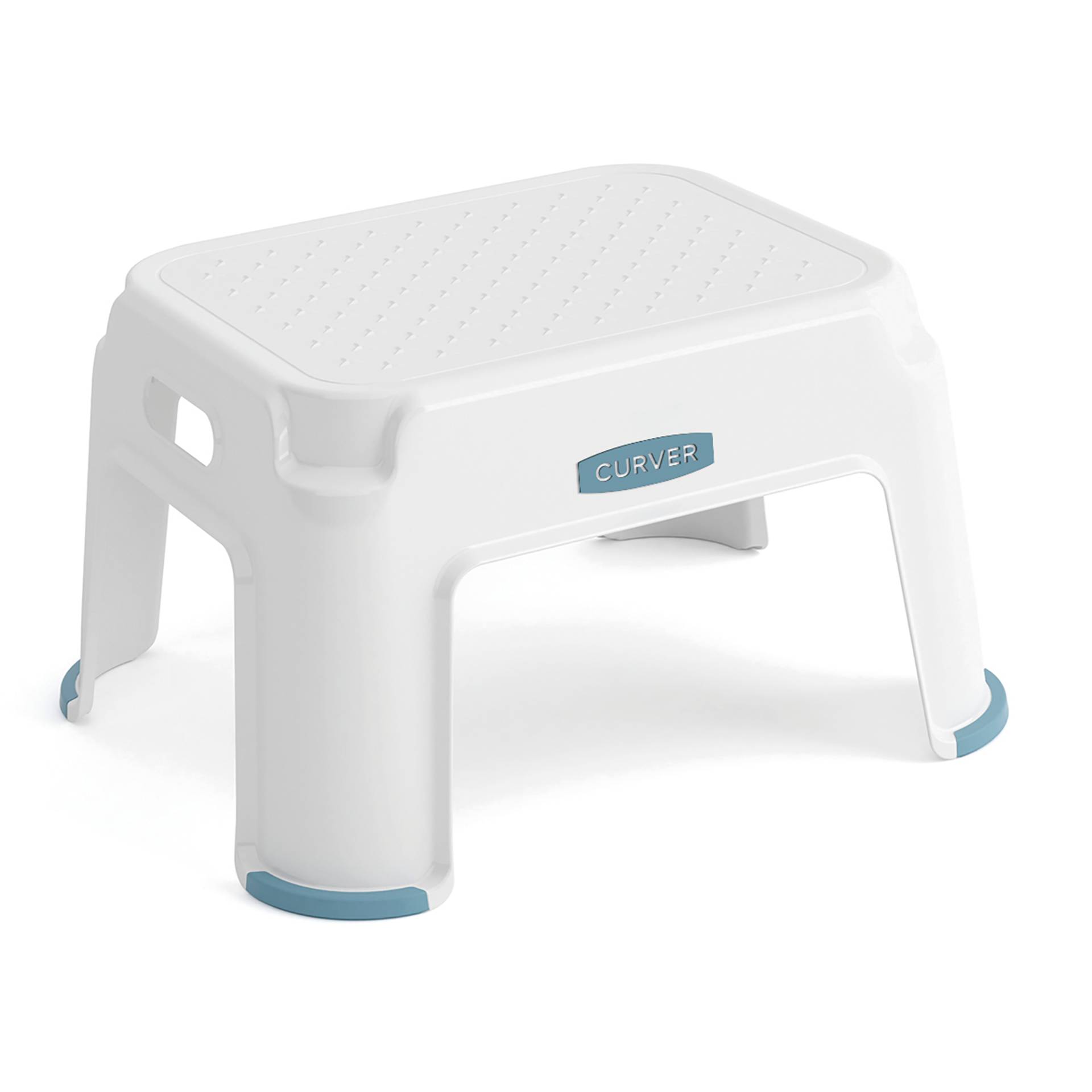Keter Tritthocker 'Step Stool' weiß/blau 43 x 36 x 24 cm Keter Tritthocker 'Step Stool' weiß/blau 43 x 36 x 24 cm von Keter