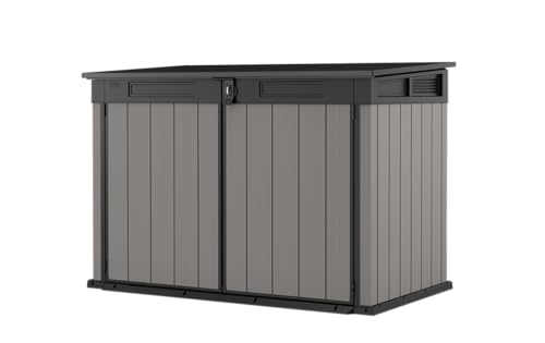 Keterbox Premier Jumbo, 2020l Fassungsvermögen, Außenmaße (BxHxT): 190,5 x 132 x 109 cm, passend für 3X 240l oder 2X 360l Mülltonnen, wetterfest, wasserdicht, mehrfarbig, Kunststoff von Keter