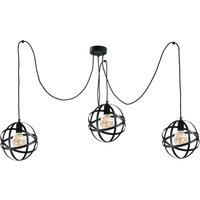Moderne Pendelleuchte Schwarz 3-flammig flexibel Moderne Pendelleuchte Schwarz 3-flammig flexibel von Keter