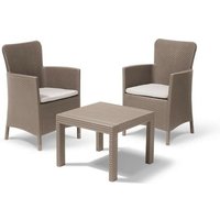 Set 2 Sessel + offener Tisch salvador balcony Cappuccino - Keter von Keter