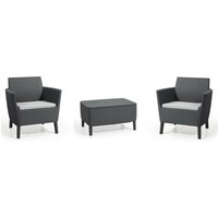Set Tisch + salemo Sessel Graphit - Keter von Keter