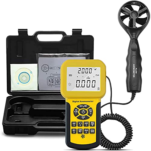 Digital Anemometer Handheld HP-846A Wind Gauge CFM Pro Anemometer HVAC Wind Speed Meter with Backlight Max/Min/Avg Functions for Wind Speed Air Speed Digital Anemometer Handheld HP-846A Wind Gauge CFM Pro Anemometer HVAC Wind Speed Meter with Backlight Max/Min/Avg Functions for Wind Speed Air Speed von Kethvoz