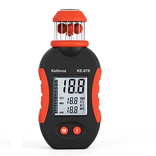 Digital Windmesser Anemometer, Kethvoz Handheld Cup Wind Speed Gauge Anemo Meter Measure Air Flow 0.7~42m/s for Sailing Windsurfen Kite Drone Flying HVAC Outdoor Activities KE-A2876 Digital Windmesser Anemometer, Kethvoz Handheld Cup Wind Speed Gauge Anemo Meter Measure Air Flow 0.7~42m/s for Sailing Windsurfen Kite Drone Flying HVAC Outdoor Activities KE-A2876 von Kethvoz