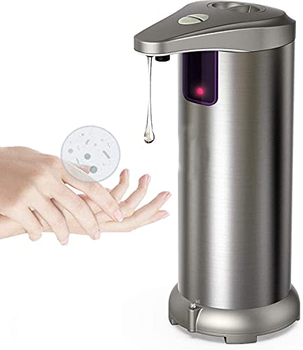 Seifenspender Automatisch, Kethvoz 250ml Automatic Foam Soap Dispenser, Stainless Steel Disinfectant Seife Spenderflasche w/Infrared Motion Sensor Waterproof Base for Kitchen Bathroom Hotel von Kethvoz