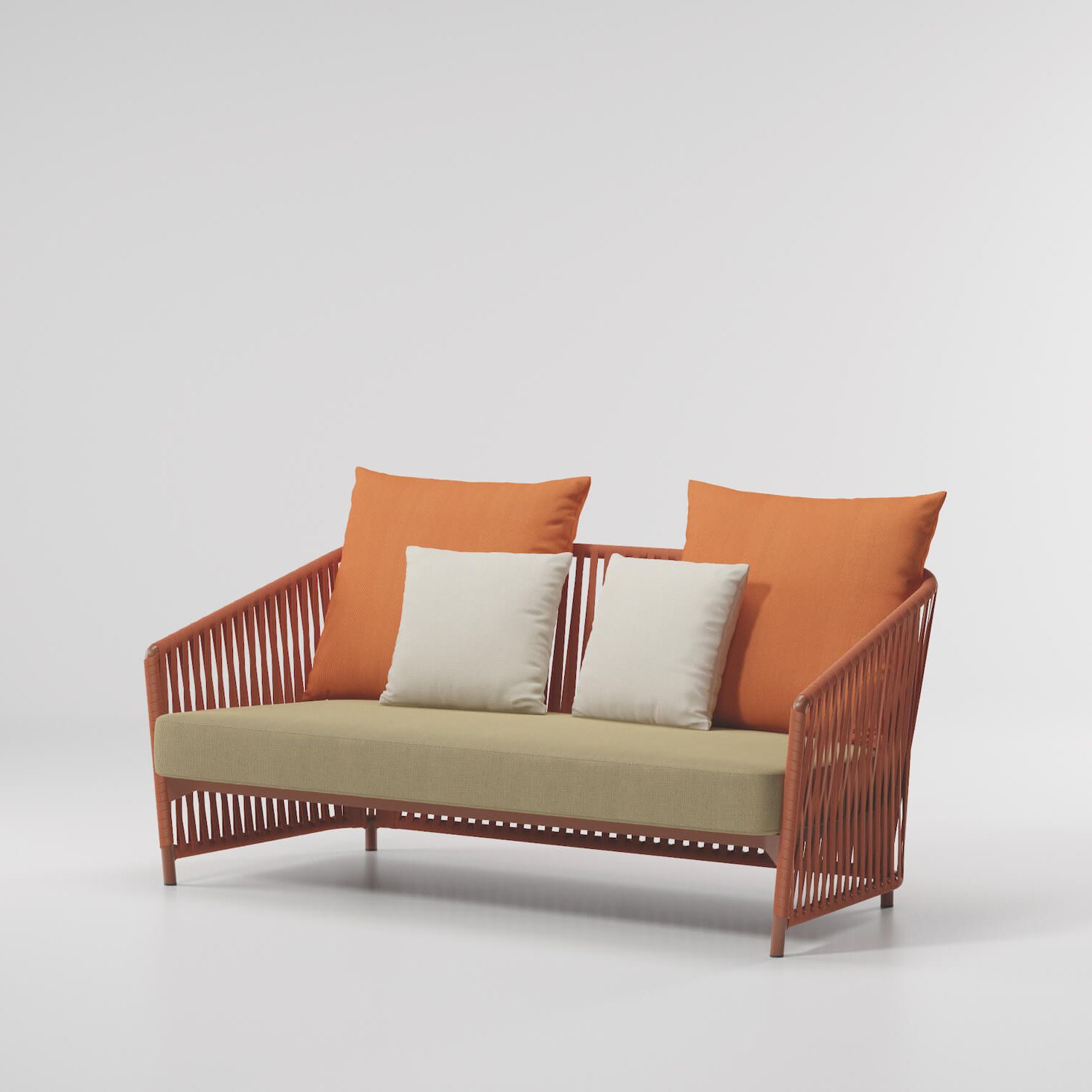 Kettal Bitta Lounge 2-Seater Sofa Bela Rope von Kettal