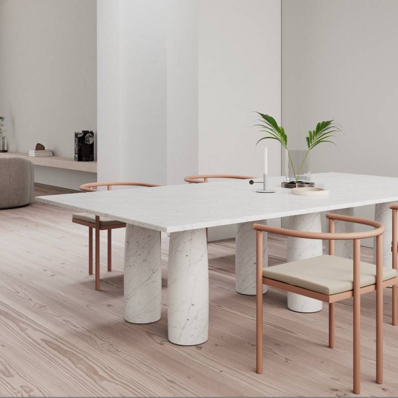 Kettal I Il Colonnato Esstisch Marmor 280 cm, rechteckig von Kettal