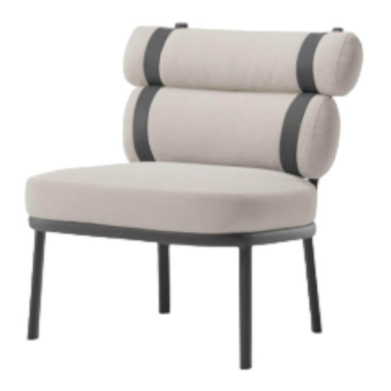 Outdoor-Sessel Roll Stoff Laminiert Farbe Fog Gestell Aluminium von Kettal
