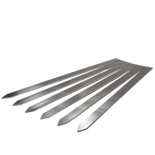 Edelstahl Adana Grillspieße extra breit 24mm und 600/450mm lang (450mm 3er Set) von Kette´s Grillzubehör