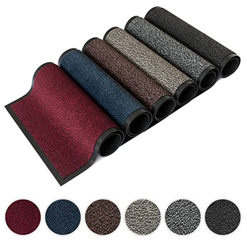 Kettelservice-Metzker® Schmutzfangmatte | Sauberlaufmatte | versch.Farben & Größen | hellgrau-schwarz meliert 120 x 180 cm von Kettelservice-Metzker