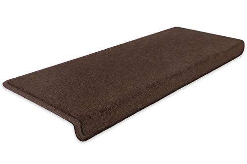 Kettelservice-Metzker® Stufenmatten Vorwerk Uni Einzeln und Sparset's Kaffeebraun 14 Stück Rechteckig von Kettelservice-Metzker