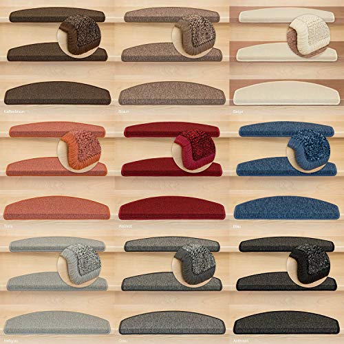 Kettelservice-Metzker Stufenmatte Treppen-Teppich Ariston | Halbrund 65x24cm Trittfläche, Blau 22 Stück Kettelservice-Metzker Stufenmatte Treppen-Teppich Ariston | Halbrund 65x24cm Trittfläche, Blau 22 Stück von Kettelservice-Metzker