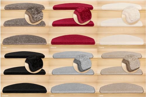 Kettelservice-Metzker Stufenmatten Fuerth Halbrund Trittfläche: 65x24cm Sand 12 Stück von Kettelservice-Metzker