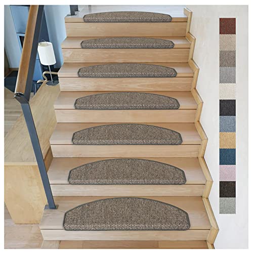 Kettelservice-Metzker Stufenmatten Göteborg Halbrund I in verschiedenen Setvarianten I 65x24x4cm I Grau-Braun 24 Stück von Kettelservice-Metzker