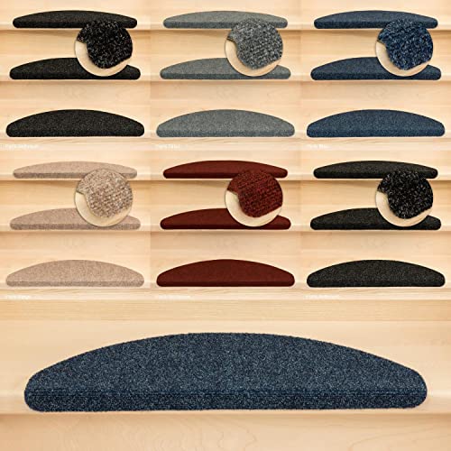 Kettelservice-Metzker Stufenmatten Ramon MW Halbrund | in verschiedenen Set Varianten | 65x21x3,5cm | Blau 26 Stück von Kettelservice-Metzker