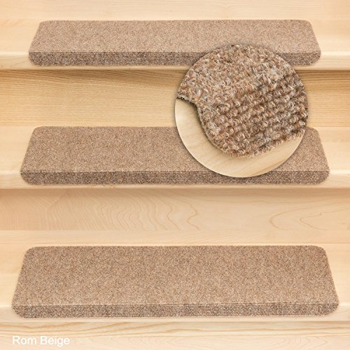 Kettelservice-Metzker Stufenmatten Rom Rechteckig - versch. Set Varianten & Farben ! (16 STK. Beige) von Kettelservice-Metzker