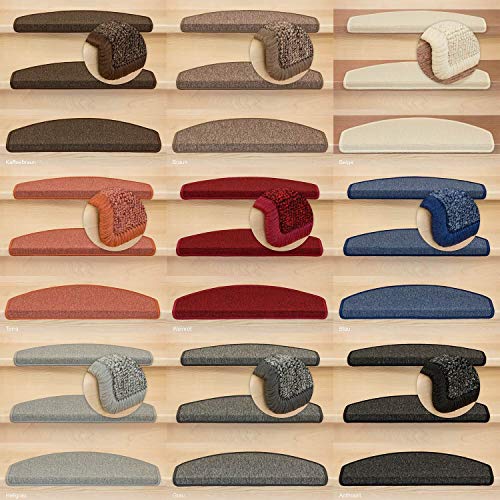 Kettelservice-Metzker Stufenmatten Treppen-Teppich Ariston | Halbrund 65x24cm Trittfläche, Anthrazit 20 Stück Kettelservice-Metzker Stufenmatten Treppen-Teppich Ariston | Halbrund 65x24cm Trittfläche, Anthrazit 20 Stück von Kettelservice-Metzker