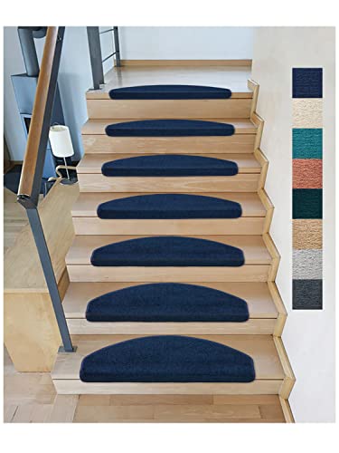 Kettelservice-Metzker Stufenmatten Treppenteppich Sweet Halbrund in versch. Farben Blau 12 Stück von Kettelservice-Metzker