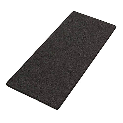 Kettelservice-Metzker Teppich Läufer Teppichläufer Ariston 66cm Breite Anthrazit I in vielen Längen Anthrazit Läufer 66 x175cm (BxL) von Kettelservice-Metzker