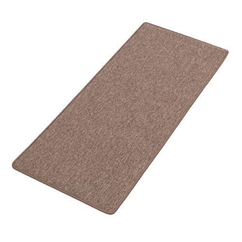 Metzker Teppichläufer Ariston Hellbraun 80 x 300cm (BxL) I kombinierbar mit Stufenmatten von Kettelservice-Metzker