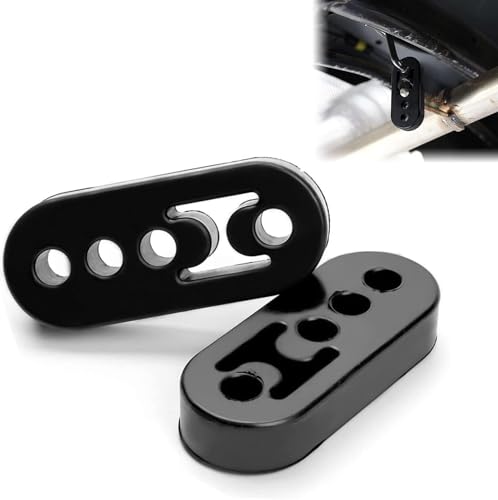 2 Stücke Auto-Auspuff-Aufhänger, Universal Auto Auspuffhalterung 4 Löcher Auspuff Isolator 12 MM Gummi Auspuff Endrohr Halterung Aufhänger für Meisten Auto von Kettion