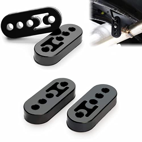 4 Stücke Auspuffgummi,Auto Auspuff Aufhänger,Auspuffhalterung Gummi,Auspuffhalter Gummi,Auspuff Haltegummi,Halterung Schalldämpfer,4 Löcher Universal Auto Gummi Auspuff,Auspuffgummi von Kettion