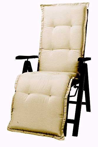 Kettler Polen KETTtex 2081 Auflage Relaxliege Florence beige 168x49x8 cm Sitzpolster (ohne Stuhl) von Kettler Polen