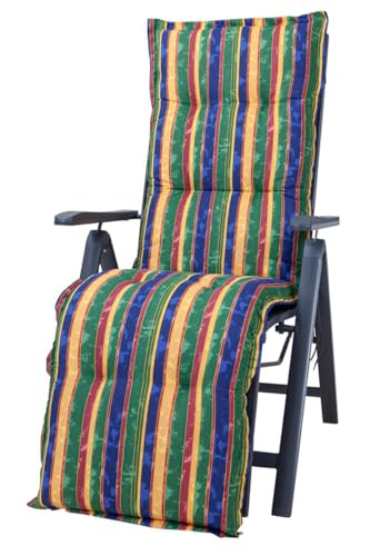 Kettler Polen KETTtex 2268 Auflage Relaxliegen Florence Multicolor Streifen bunt Sitzpolster 168x49x8 cm (ohne Liege) von Kettler Polen