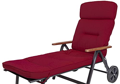 Kettler Polen KETTtex 2313 Auflage Rollliege Alicante extrabreit rot 200x65x9cm wasserabweisend lichtecht Olefin KETTtex Kettler Polen KETTtex 2313 Auflage Rollliege Alicante extrabreit rot 200x65x9cm wasserabweisend lichtecht Olefin KETTtex von Kettler Polen