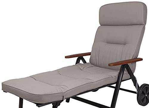 Kettler Polen KETTtex 2314 Auflage Rollliege Alicante extrabreit hellgrau 200x65x9cm wasserabweisend lichtecht Olefin KETTtex Kettler Polen KETTtex 2314 Auflage Rollliege Alicante extrabreit hellgrau 200x65x9cm wasserabweisend lichtecht Olefin KETTtex von Kettler Polen