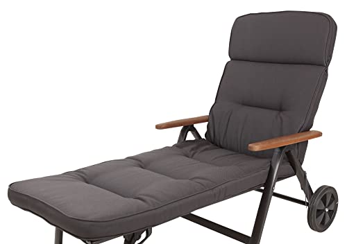 Kettler Polen KETTtex 2399 Auflage Rollliege Alicante extrabreit anthrazit 200x65x9cm wasserabweisend lichtecht Olefin von Kettler Polen
