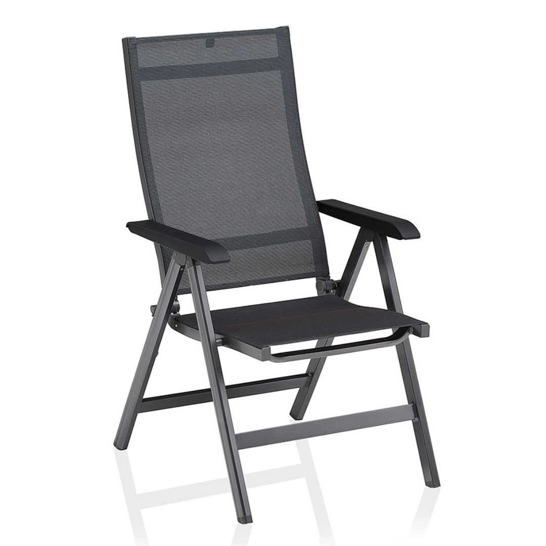 Kettler Basic+ Premium Klappsessel anthrazit / Lakritz Kettler Basic+ Premium Klappsessel anthrazit / Lakritz von Kettler