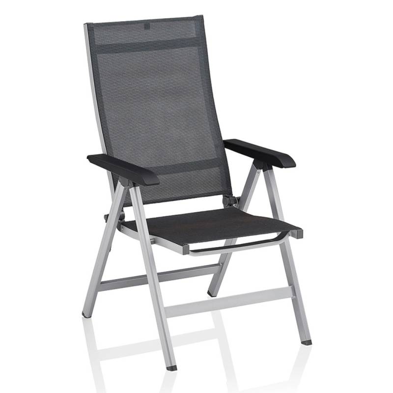 Kettler Basic+ Premium Klappsessel silber / Lakritz von Kettler