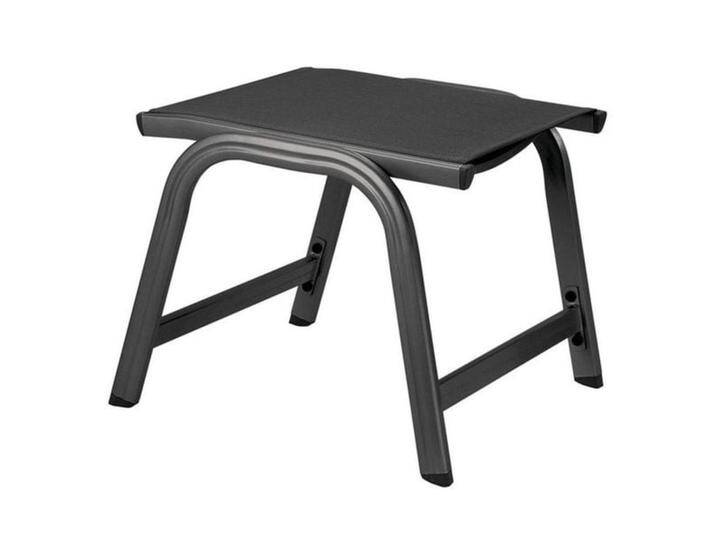 Kettler Basic Plus Gartenhocker Aluminium/Outdoorgewebe Dunkelgrau von Kettler