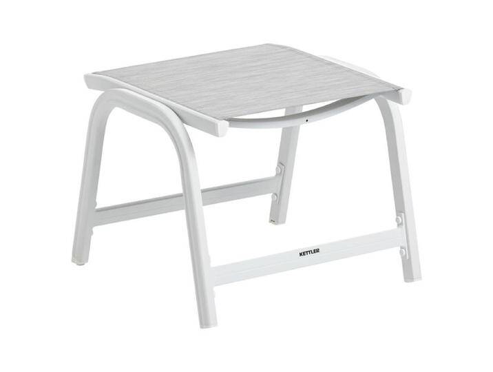Kettler Basic Plus Gartenhocker Aluminium/Outdoorgewebe Hellgrau Kettler Basic Plus Gartenhocker Aluminium/Outdoorgewebe Hellgrau von Kettler