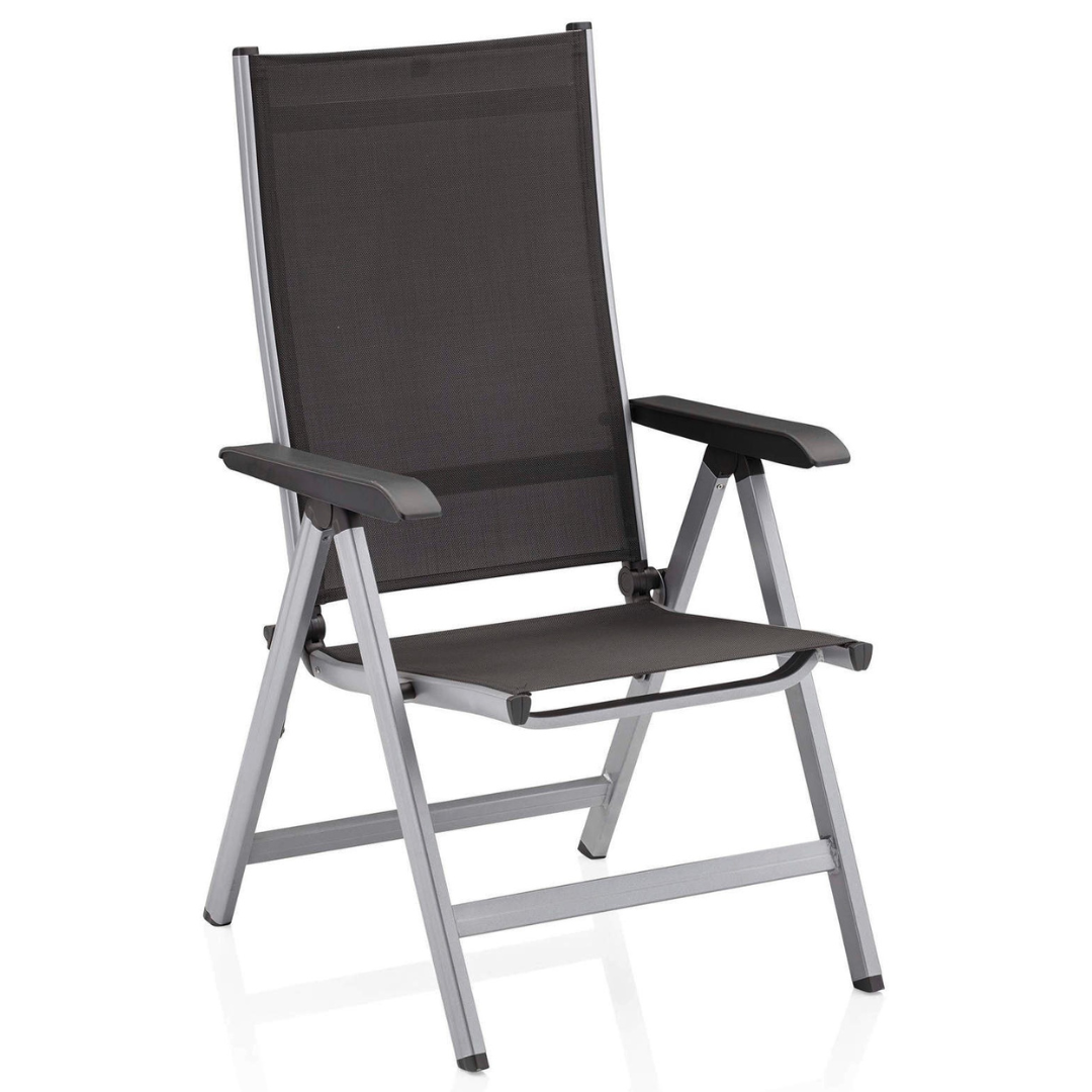 Kettler Basic Plus Klappsessel - silber / anthrazit Kettler Basic Plus Klappsessel - silber / anthrazit von Kettler