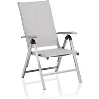 Kettler Diamond Multipositionssessel Aluminium/Outdoorgewebe mit Teak Armlehnen von Kettler