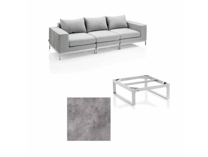 Kettler Ego Modular Loungeset mit Loungetisch Ego - HPL anthrazit Kettler Ego Modular Loungeset mit Loungetisch Ego - HPL anthrazit von Kettler
