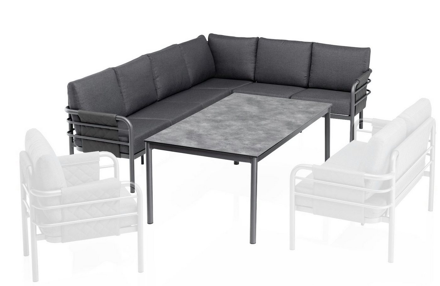 KETTLER Gartenlounge-Set Kettler Wire Lounge - Gartenlounge mit Tisch von KETTLER