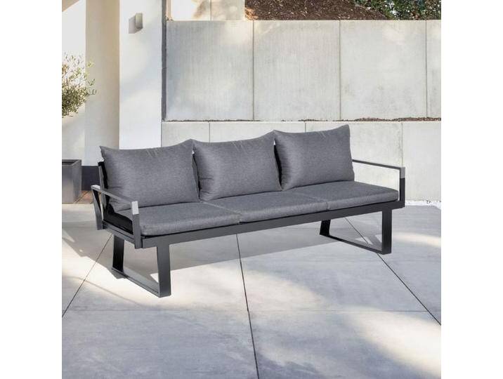 Kettler Rasmus Modular Diningsofa Aluminium/Polyester Dunkelgrau von Kettler